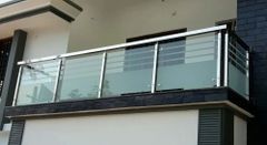 Spigot Based Stainless Steel Glass Balcony Railing Rail Height 750 mm Steel Grade SS 304 Application Balcony Glass Thickness 12 - Image 4