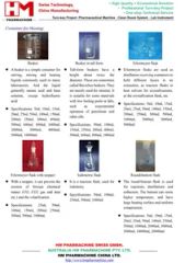 Neck Round Bottom Flask Glassware Laboratory Use HS Code 9031809090 Origin Zhejiang China Trademark HM PHARMACHINE Model NO. HM L-GI - Image 1