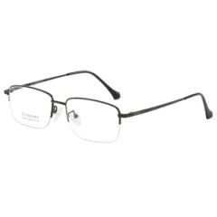Original Design Square Eye Glasses Male Transparent Acetate Titanium Spectacle Frames - Image 5