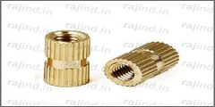 Round Golden Threaded Brass Inserts, Packaging Type: Packet Shape Round Color Golden Material Brass Packaging Type - Image 2