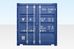 20Ft Shipping Container One Trip Used Cargo Container Blue Weatherproof Storage Container - Image 3