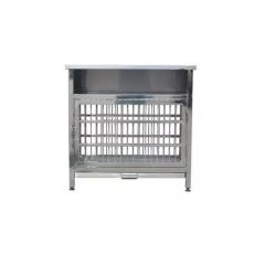 Vet Pet Treating Table Stainless Veterinary Dog Wet Treatment Table with Cage - Image 3