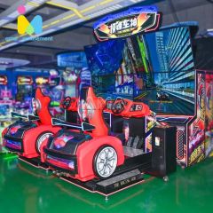 2025 New Racing Car Game Machine 65 "Dual Screen Racing Video Arcade Game Machine 3D Car Racing Game for Sale - Image 1