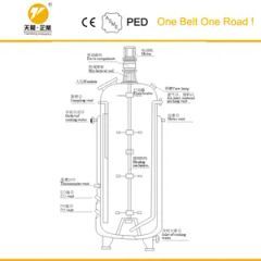 2000L Stainless Steel Mixing Storage Tank - Image 4
