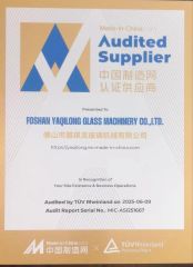 China Manufacturing Network Certified Supplier certificate from FOSHAN YAQILONG GLASS MACHINERY CO.,LTD.