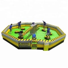 Challenge Inflatable Sport Rotation Meltdown Jumping Game Bouncer Sweeper with Rotative Machine - Image 6