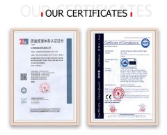 CERTIFICATE certificate from JIANGXI DINGSHENG RECORDING PAPER CO., LTD.