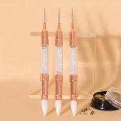 Guyo Custom Double-Side Dotting Tools Logo Custom Handle Metal Hair Kolinsky HS Code 9603290090 Specification #2-#18 Origin Jiangxi. - Image 5