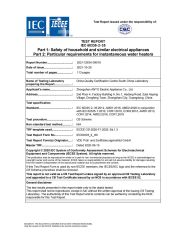CB of instant electric water heater certificate from Zhongshan Anto Intelligent Technology Co., Ltd.