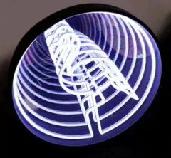 3D Infinity LED Neon Sign Creative Tunnel Lamp Illuminated Tunnel Mirror Light - Image 2