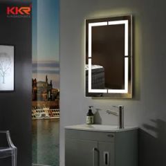 LED Bathroom Dimmable Light Anti-Fog Makeup Mirror Wall Mounted Mirrors - Image 3