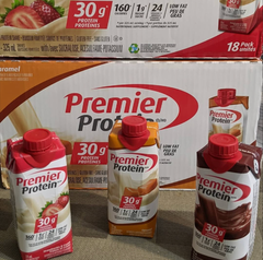 READY TO DRINK PREMIER PROTEIN HIGH PROTEIN SHAKES 30g - Caramel, Vanilla, Café Latte, Chocolate & Strawberry (18 Pack) ON SALE - Image 2