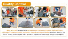 Quality control certificate from Xiamen Quan Stone Imp. & Exp. Co., Ltd.