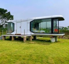 Site Office Space Capsule House, GI Sheet, 40 ft Supply - Image 1