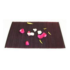 Bamboo Table Plate mat, Rhombic pattern color bamboo Place mats - Image 2