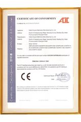 Certificate certificate from Baoding So Luen Import&Export Co., Ltd.