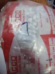 PVC Pipe Fittings Clips Color White Class Light Duty Type of Clamp U Clamp Country of Origin Made in India Material PVC, Pvc Or Similar - Image 1