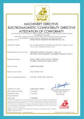 CE Certificate certificate from Jiangxi Nanzhu Equipment Manufacturing Co., Ltd.