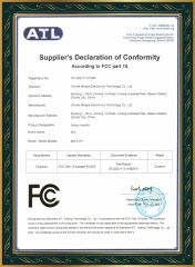 FC certificate from Zhuhai Mingke Electronics Technology Co., Ltd.