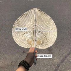 100% Handmade Bamboo Woven Fans - Image 1