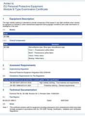 Certificates certificate from Henan Kaiwei Protective Equipment Co., Ltd.