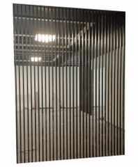 Black Stainless Steel Room Divider, 1 Panel, Color Coated Colour Black Pattern Plain Wall Thickness 20mm No. of Panels 1 - Image 1
