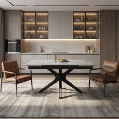 Adjustable Height Electric Dining Table That Seamlessly Switches to Bar Counter Level - Image 3