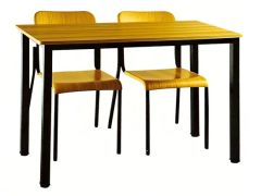 Customizable Student Desks for Schools with Chairs Color Clear Style Modern Condition New Folded Folded Origin Foshan Model NO. KZ59 - Image 2