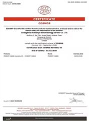 Certificates certificate of Cangzhou Flora Detergent Co., Ltd – certificate photo, supplier certificates section