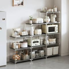 Custom Kitchen Storage Shelving Units Shelves Organizer Microwave Metal Shelf Rack - Image 2