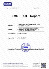 EMC certificate of Shaoxing City Zhenxiong Plastic Industry Co., Ltd. – certificate photo, supplier certificates section