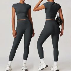 2025 New Sportswear Sports Bra Leggings Suit Fitness Women Gym Wear Yoga Sets - Image 6