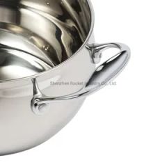 High Quality Steel Lid Stainless Steel Kitchenware Cooking Pot and Pan Set Cookware Set - Image 4