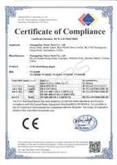 CE certificate from GUANGZHOU YEROO STEEL STRUCTURE CO., LTD.