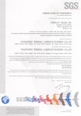 2015-CE-CERTIFICATE-6MM certificate from Changzhou Weideda Laminate-Flooring Co., Ltd.