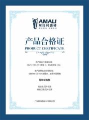 certificate certificate from FOSHAN CREDIT STAR IMPORT&EXPORT TRADING CO., LTD
