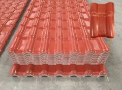 Spanish PVC ASA Roof Tile 1050 2.2-3.0mm Brick Red S Tiles 10Y Color 1Y Warranty MOQ20T - Suzhou SuMei New Material Technology Co., Ltd.