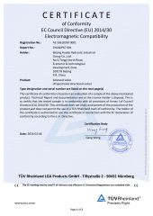 CE certificate from Jiangsu Huafilter Hydraulic Industry Co., Ltd.