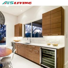Custom Modern Classic Wooden Kitchen Cabinet MDF Granite 3Section Track White Melamine 2Y CE ISO9001 - AIS SMARTI LLC