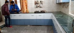 Modern Wooden Blue L Shape Modular Kitchen Colour Blue Layout L-shaped Appearance Modern Primary Color Blue Design Type - Image 3