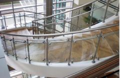 Glass Railings Service Material Glass Thickness 10 mm Position Stairs Usage/Application Hotel Glass Type Laminated - Image 1