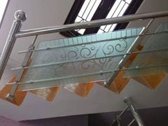 Balcony Staircase Glass Railing, For Home Design Panel Thickness 6 mm Position Balcony Glass Type Flat glass Usage/Application - Image 4