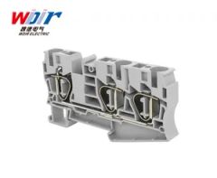 DIN Rail Mounted Terminal Block Spring Terminal Block 10mm 3way - Image 2