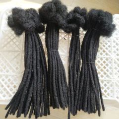 Afro Kinky Dreadlocks Braids Crochet Braiding Hair Extensions Handmade Soft Dreadlocks - Image 2