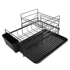 Kitchen Storage Holders Dish Rack Sets 3-5PCS Origin China Capacity 2tiers Shape Rectangular Folded Detachable HS Code 7909000000 - Image 3