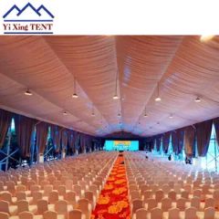 Made in China 15X30m 20X60m 50X100m Herringbone Roof Glass Wall Event Accessories Party Iight Transparent PVC Roof Tarpaulin Party Tent for Sales - Image 5