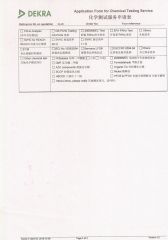 RoSH certificate from ZHONGSHAN AOSIMAN LIGHTING CO., LIMITED