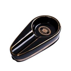 CX09 Custom Gold Rim Porcelain Cigar Ashtray 9x8CM cxlies 1Y Origin China Model NO. CX-09 Brand Customized Trademark cxlies - Image 4