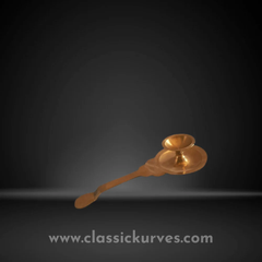 Brass aarthi stand holder, For Home Purity Yes Color Golden Material Brass Brand Classickurves Usage/Application Home Country of Origin Made in - Image 5