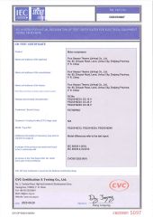 CB CERTIFICATE certificate of ZHEJIANG FOUR SEASON THERMO CO., LTD. – certificate photo, supplier certificates section